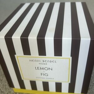 Rare Henri Bendel Lemon + Fig 3 wick candle. NWT